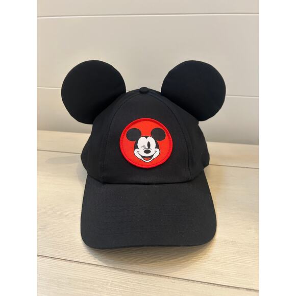 Disney Black and Red Mickey Mouse Hat - Picture 1 of 6